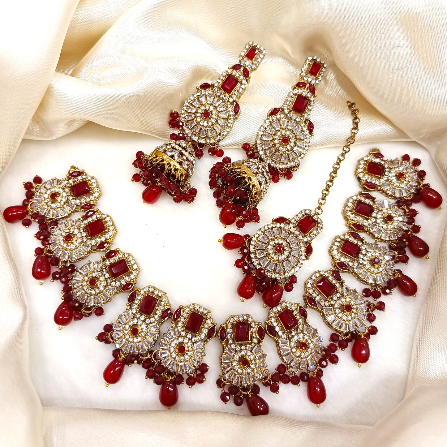 The Princess’s Royal Necklace, With Jhumka Earrings, and Tikka