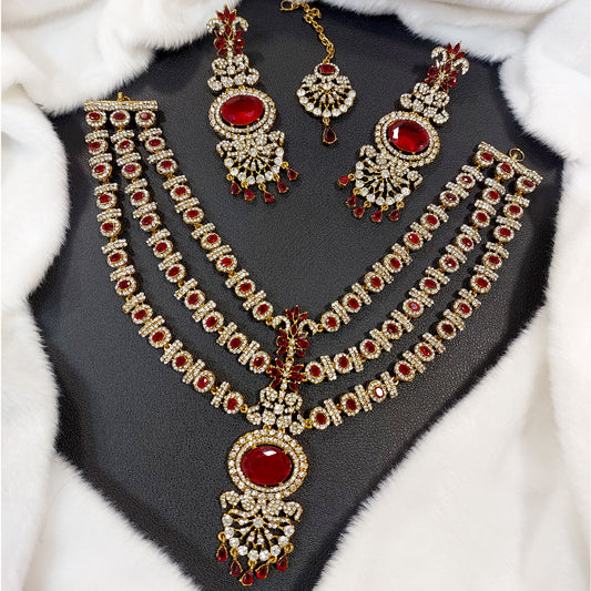 Dhaani Necklace Set With Earrings and Maang Tika (DHANI-01)